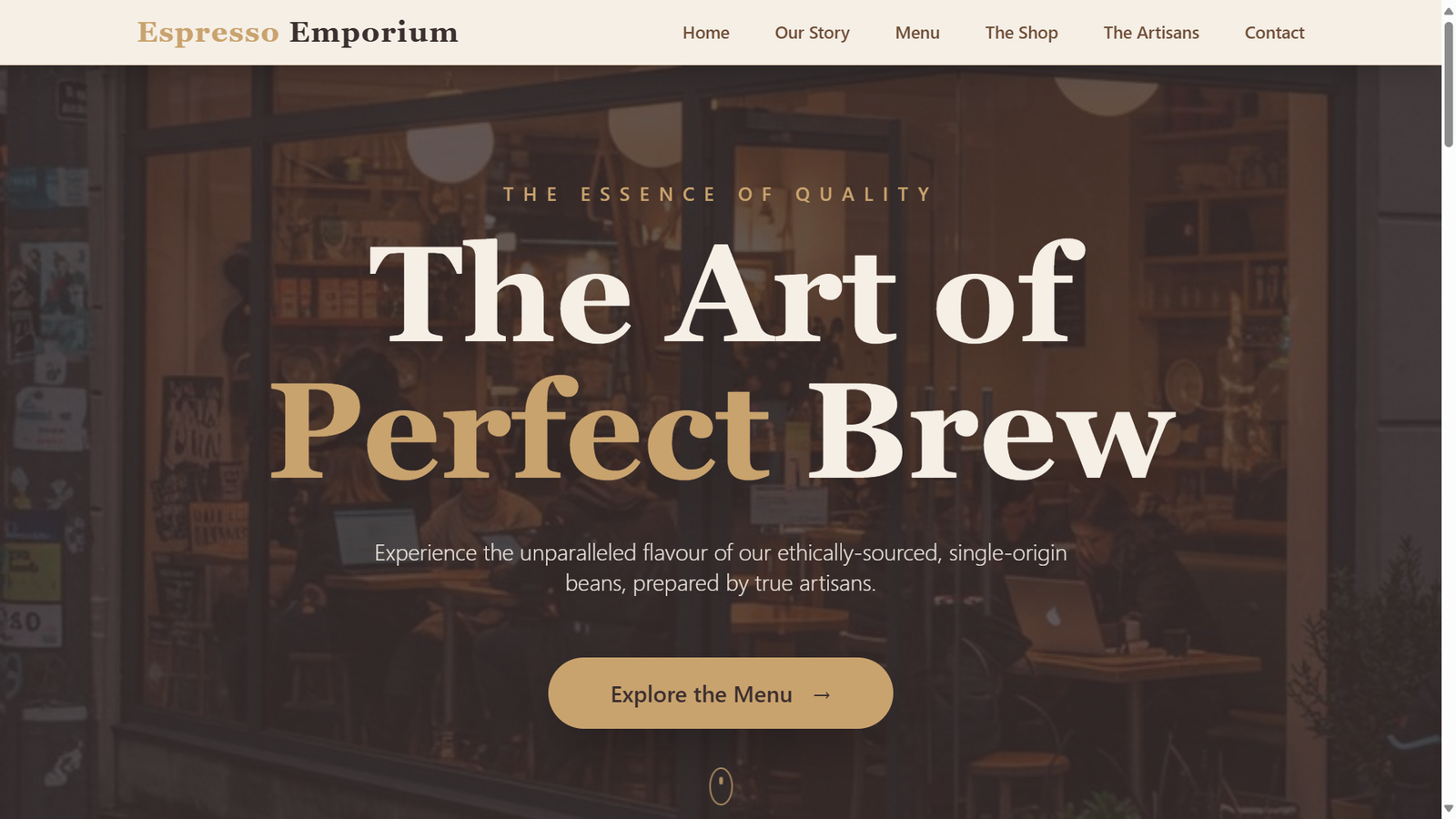 Coffeeshop Website